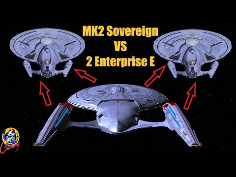 Sovereign MK2 VS 2 Original Sovereign Class - Star Trek Starship Battles