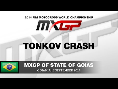 MXGP of State of Goias 2014 Aleksandr Tonkov Crash - Motocross