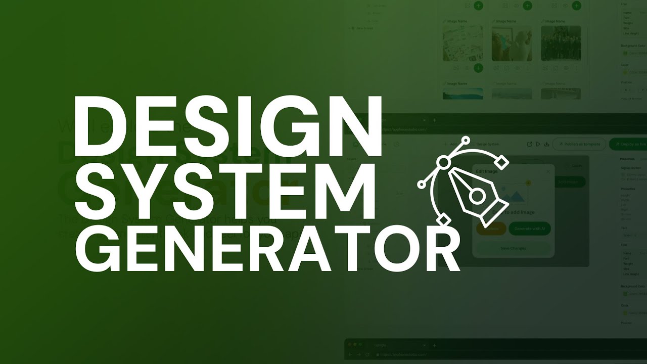 Instantly Generate a Full Design System | AppForceStudio