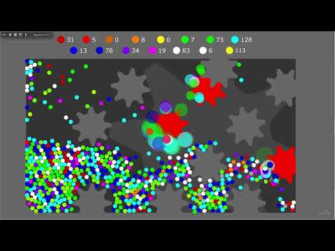 Algodoo  CRAZY CHAO'S Survival Proliferation marble race