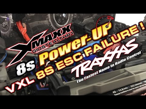 TRAXXAS X-MAXX 8S VXL ESC FAILURE POWER-UP