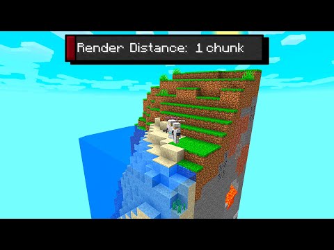 Minecraft, men vi kan kun se 1 Chunk! (med min Kæreste)