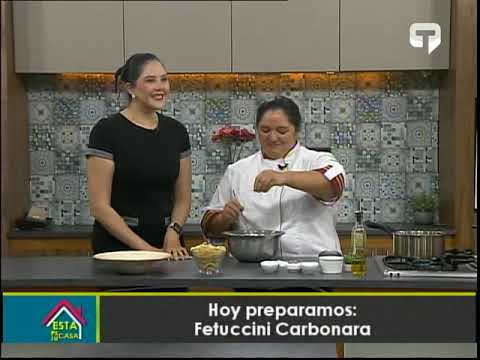 Hoy preparamos Fetuccini carbonara