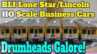 BLI Lone Star/Lincoln Business Car HO, Touch Control Lights, Drumhead Variations, Broadway Limited