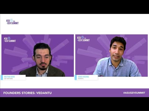 Founders Stories: Vedantu with Vamsi Krishna | ASU+GSV 2022