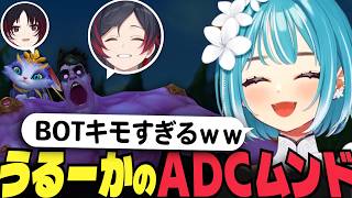 【LoLカスタム両視点】BOTで如月れんと 激キモピックをするうるーかｗｗ【白波らむね イブラヒム  如月れん 花芽すみれ きなこ k4sen うるか 白熊つらら SHAKA LEON代表】