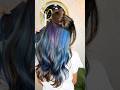 Peek A Boo Hair Goals Hairtransformation Hairtutorial Crazycolor Bluehair Wella Loreal Streax