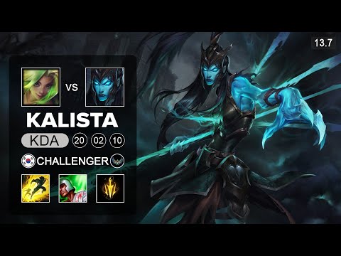 Kalista vs Zeri ADC - KR Challenger - Patch 13.7 Season 13