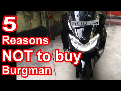 5 reasons NOT to BUY Suzuki Burgman Street 125