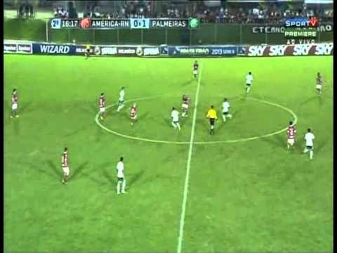 América RN 0 x 2 Palmeiras 2 Tempo