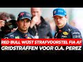 'Red Bull moet windtunneltijd inleveren, Horner wijst voorstel af', Gridstraf voor Perez in Austin