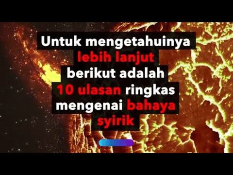 #bahayasyirik 10 ULASAN RINGKAS MENGENAI BAHAYA SYIRIK MENURUT AGAMA ISLAM