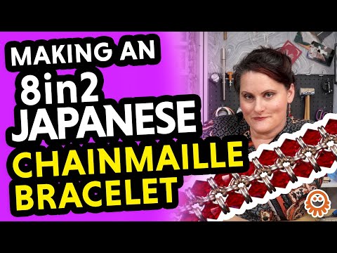Ep17: Chainmaille for Beginners - Beaded Japanese 8 in 2 Weave.
