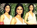 Uff Soo Vaani Kapoor Looks Mesmerizing In White Saree Blouse At Kriti Sanon Diwali Party