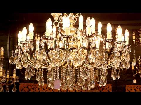 Antique Crystal Chandeliers