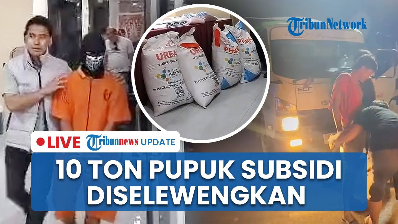 LIVE: Sindikat Penyelewengan 10 Ton Pupuk Subsidi di Muara Enim Dibongkar Seusai Polisi Cegat Truk