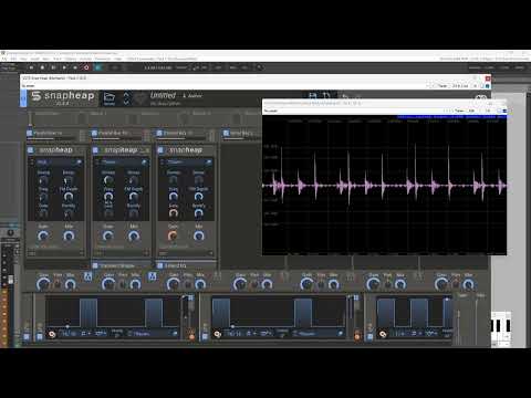 Drum and Bass out of DC voltage using Kilohearts Snap Heap