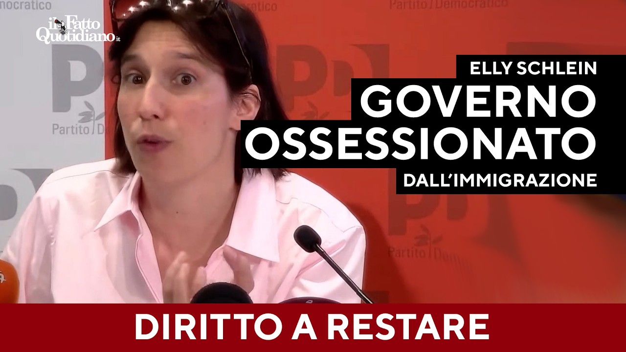 Schlein: "Governo ossessionato dall'immigrazione non si accorge di 600mila giovani che partono"