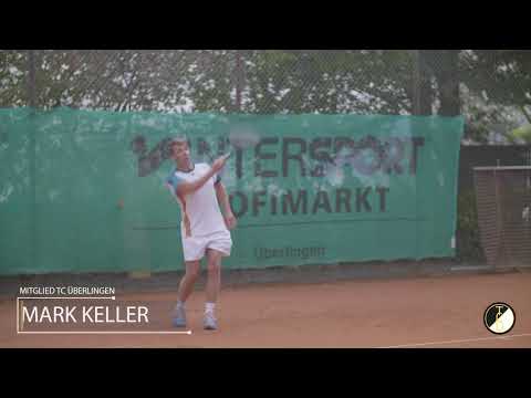 Mark Keller und sein Sohn Aaron Keller beim Tẹnnisspielen  - TC Überlingen Mitglied