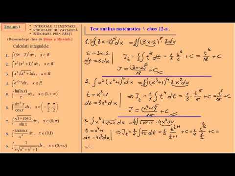 Mathematical analysis test, grade 12 (Mate-info)