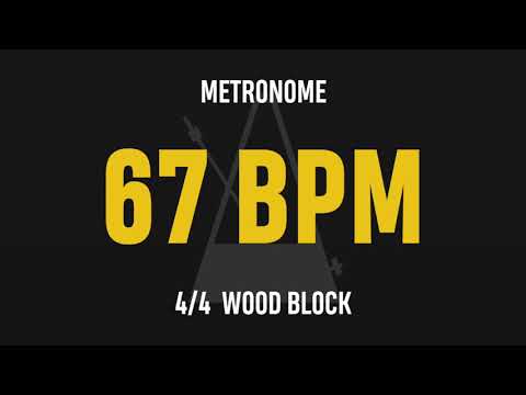 67 BPM 4/4 - Best Metronome (Sound : Wood block)