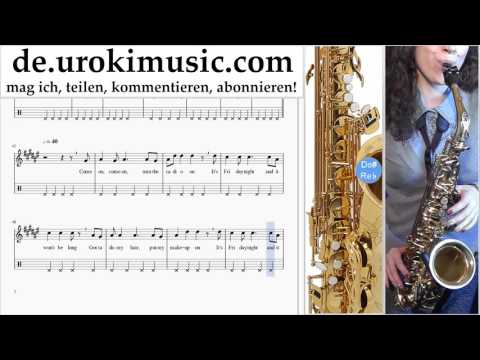 Saxophon Lernen (Alt) Sia - Cheap Thrills Tabulatur Teil#2 um-i995