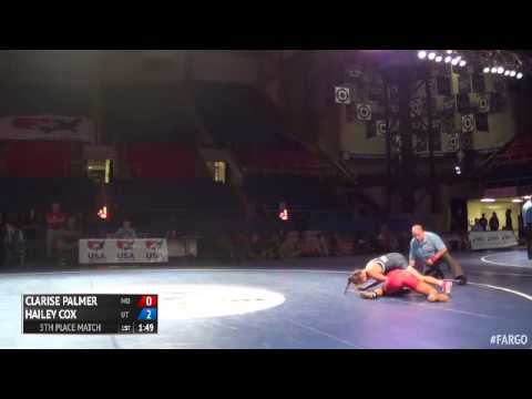 124 5th Place - Hailey Cox (Utah) vs. Clarise Palmer (Maryland)