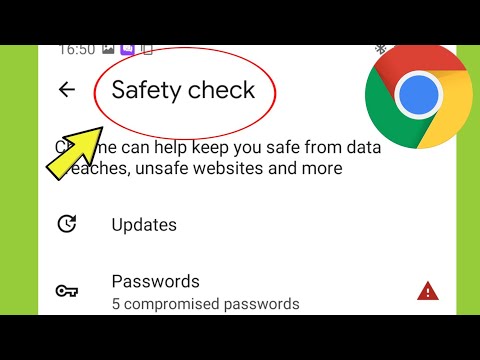 Chrome Safety Check Settings
