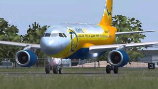 Atlantic Sun A319 Departing Buffalo Niagara (HD) FS9