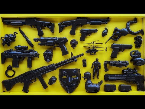 Cleans Hacker Weapon Box! Explosives and Dangerous Toy Guns - Sharp Karambit Knives Box of Toy Guns