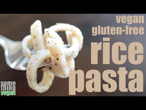 homemade rice pasta recipe (vegan and gluten free) Something Vegan