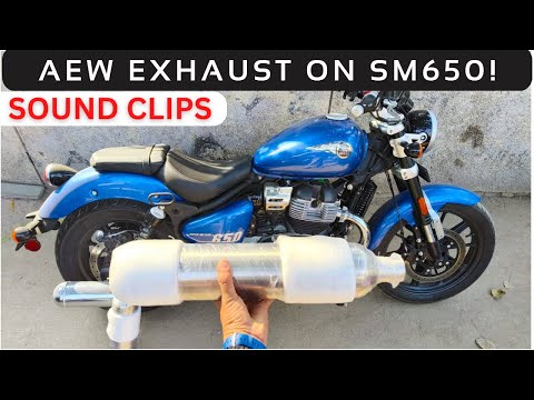 Royal Enfield Super Meteor 650 With AEW Aftermarket Exhaust || Modifications Start