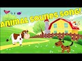 These Are The Sounds Of Animals Animal Sounds Song For Kids