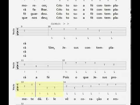 260-  JESUS  CONTEMPLARÁ  A  FÉ    -    VIOLÃO / TAB