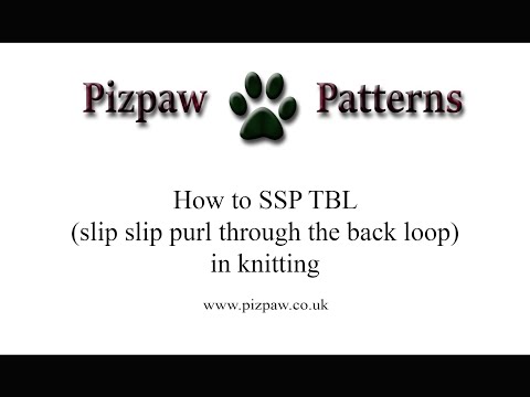 EASY GUIDE TO KNIT THE SSP TBL STITCH (SLIP SLIP PURL THROUGH THE BACK LOOP)