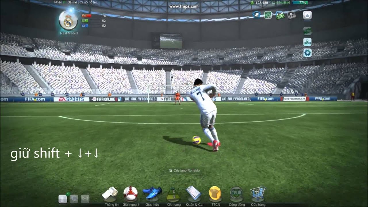 Hướng dẫn FIFA Online 3: Những skill qua người bằng Shift và Ctrl