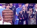 KPOP Idols reacting to BLACKPINK LISA sweetness (inkigayo)