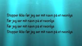 Ukendt Kunstner - Neonlys Med Tekst