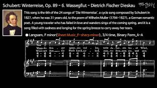 Schubert: Winterreise, Op. 89 - 6. Wasserflut - Dietrich Fischer Dieskau
