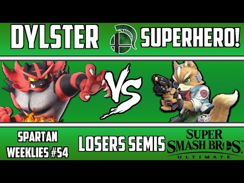 Spartan Weeklies #54, Losers Semifinals: Dylster(Incineroar) vs Superhero!(Fox)