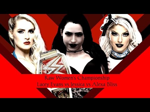WWE 2K19 - JESSICA VS LACEY EVANS VS ALEXA BLISS [FOR THE RAW WOMENS CHAMPION] | Extremes Rules