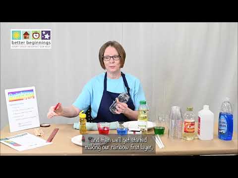 How To Make A Rainbow In A Jar | Science Activity