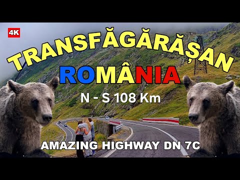Transfagarasan Romania DN 7C Complet Cartisoara - Balea Lac - Baraj  Vidraru - Curtea de Arges 4K