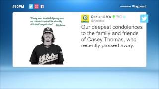 Oakland A's mourn the loss of minor league prospect Casey Thomas