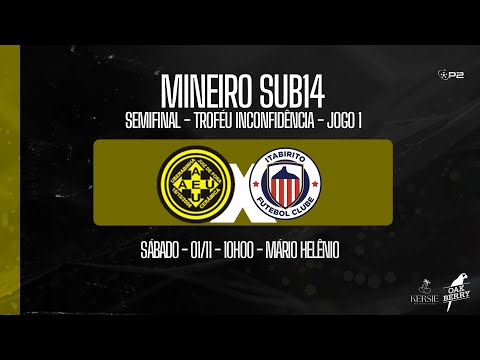 Uberabinha x Itabirito - Mineiro sub14 - [Ao vivo e com imagens]