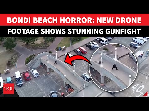 Bondi Beach Brutality: Drone Captures Father-Son Gunfight With Cops | Watch SHOCKING Aerial View