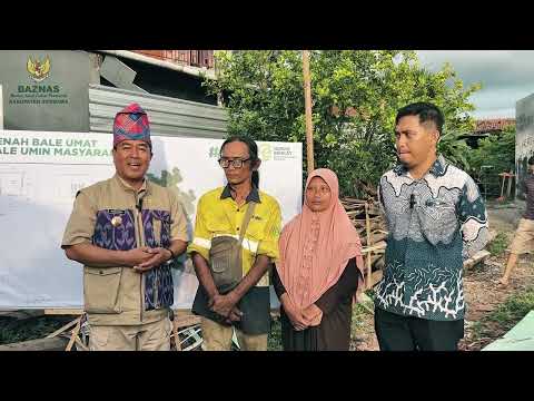 Peletakan Batu Pertama BALE UMAT (Bale Umin Masyarakat) | Bantuan Rumah Layak Huni BAZNAS Sumbawa