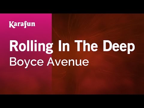 Rolling in the Deep - Boyce Avenue | Karaoke Version | KaraFun