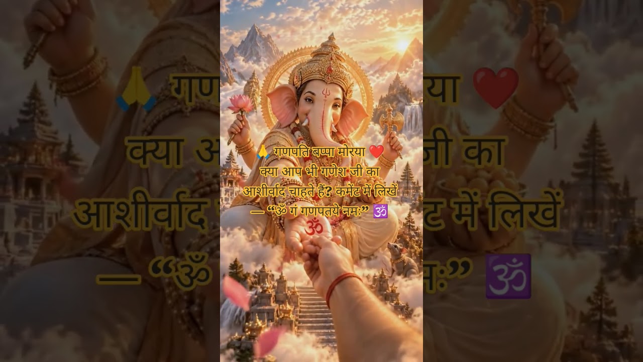 🙏 गणपति बप्पा का दिव्य आशीर्वाद ❤️ | Ganpati Bappa Morya | #Shorts