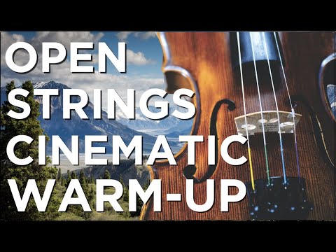 Open Strings Warm-Up in Whole Notes